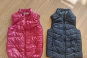 Two girl's gilets - size 7-8 years