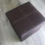 brown Faux leather storage box /stool/ shoe box etc . Cost 110 euro will sell for 30 euro fire resistant Image 7
