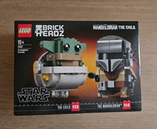 lego brick headz 75317 star wars the mandalorian and the child