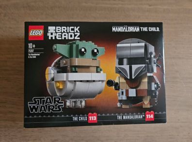 lego brick headz 75317 star wars the mandalorian and the child