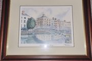 Halpenny Bridge Picture - Framed