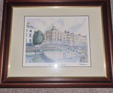 Halpenny Bridge Picture - Framed