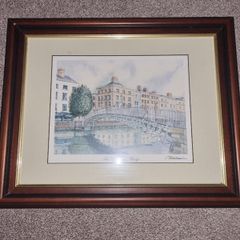 Halpenny Bridge Picture - Framed