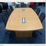2.8M Oak Boardroom Table - Grade A Image 2