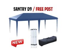 6x3m Pop Up Gazebo Party Tent Pavilion Blue