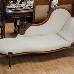 Antique Carved Chaise Longue