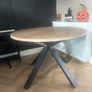 kitchen table and 4 black chairs Image 2