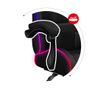 Huzaro Force 47 RGB Mesh Gaming Chair with Footrest - Black Image 10