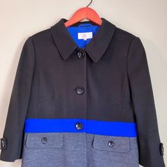 Size 14 Ladies Black/Blue/Grey Jacket by Country Casual