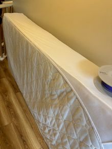 Single bed and mattress