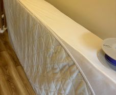 Single bed and mattress