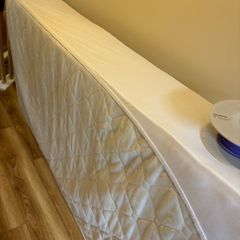 Single bed and mattress
