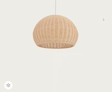 rattan ceiling light