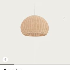 rattan ceiling light