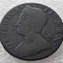 Britanniar  1745  George  Ll   Half Penny Image 2