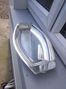 old silver  dish