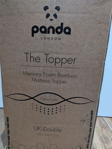 Panda Memory Foam Bamboo Mattress Topper