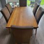 Solid Oak Dining Table & 6 Chairs Image 2