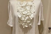Dorothee Schumacher Cotton/silk dressy white top size 12