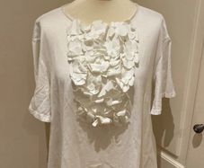 Dorothee Schumacher Cotton/silk dressy white top size 12