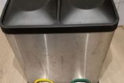Dual Compartment Recycling Pedal Bin. Soft Close