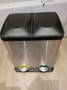 Dual Compartment Recycling Pedal Bin. Soft Close
