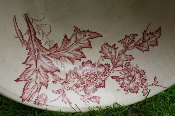 Antique  England  Water Basin 15"