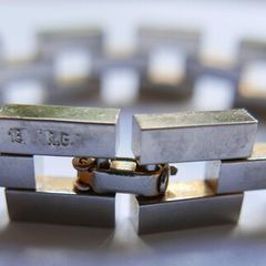 Vintage  1950s Mens 18K RG Gold Tank Bracelet Modernist MCM - Rolled Gold