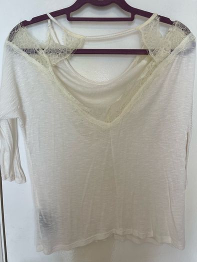 Pins and Needles Lace Cut Out Top