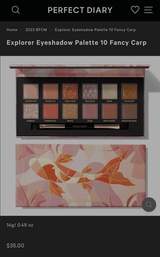 Perfect Diary Fancy Carp Fish Palette