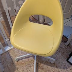 Free ikea yellow swivel chair