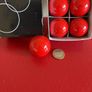 6 Red mini pool balls Image 2