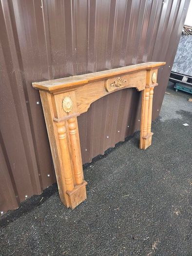 Handmade timber fireplace surround