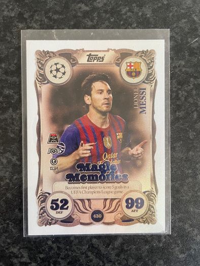 Match Attax Champions League Lionel Messi Magic Memories