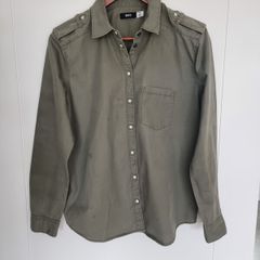 BDG Khaki Cotton Shirt,  Size M