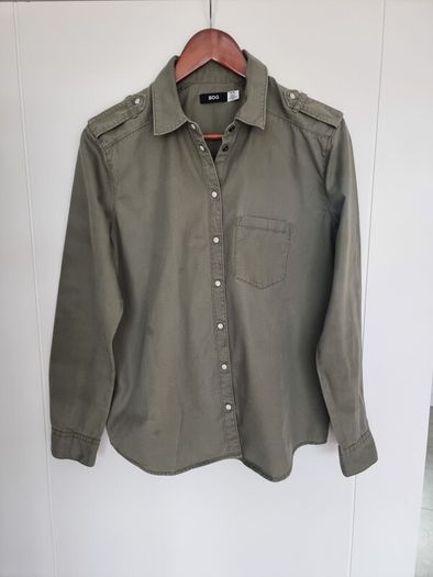 BDG Khaki Cotton Shirt,  Size M
