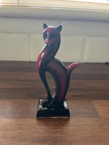 Vintage Stylised Cat Figurine