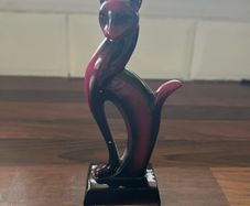 Vintage Stylised Cat Figurine