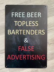 Funny notice board Tin Metal sign