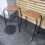 Two old school lab stools Image 2