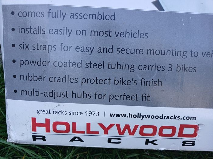 Hollywood .Car bike rack
