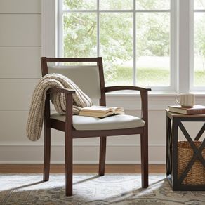 VITO Stackable Wooden Armchair  Upholstered Comfort