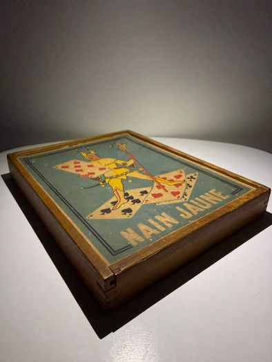 Vintage French Nain Jaune Game - Jura Wooden Box, 5 Trays - Mid-20th Century