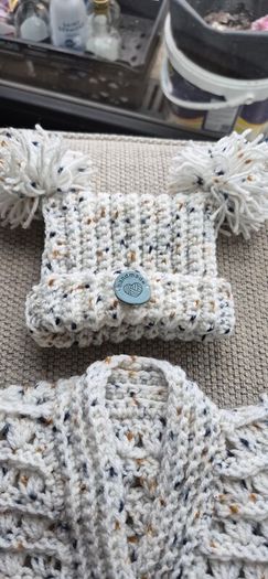cardigan and hat set