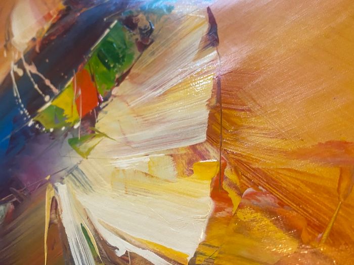 Large Hand Painted Oil on Canvas - Modern Abstract Impressionism
