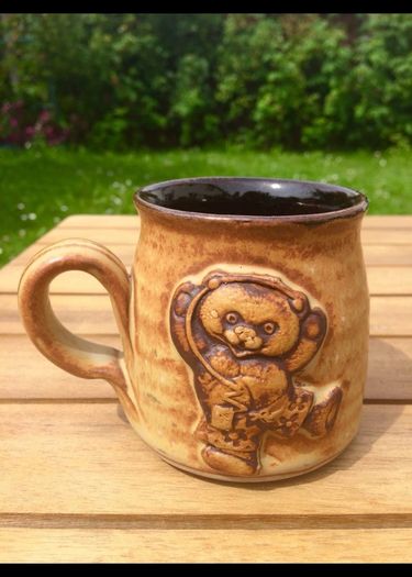 Vintage Bear Mugs Pair