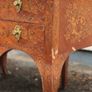 Antique French Ormolu Mount Kneehole Inlaid Desk Image 5