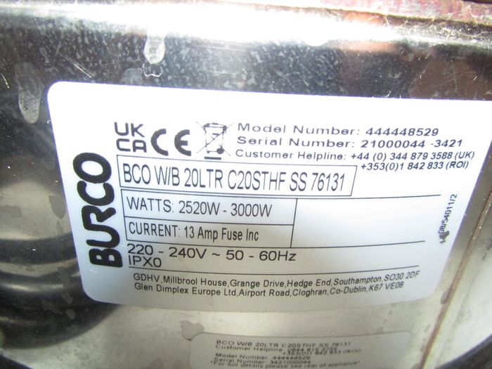 Burco Water boiler
