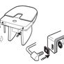 Roca Dama Bidet Seat - white Image 4
