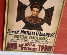 Ww1 Recruitment Notice Michael O Leary Vc Poster Ireland